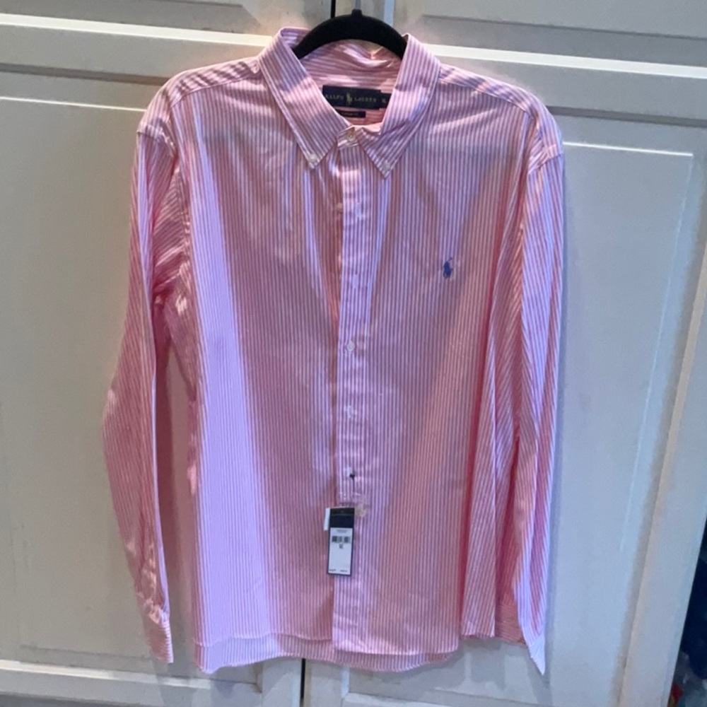 NWT Men’s custom fit XL Polo dress shirt